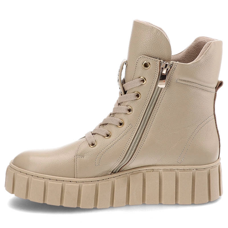 Šnúrovacie Členkové Topánky Karino - 4452/001-F Beż/Lico