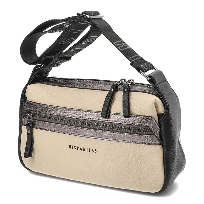 Kabelka Hispanitas - BI243546 Samba-I24 Milk Samba Met-I24 Acero