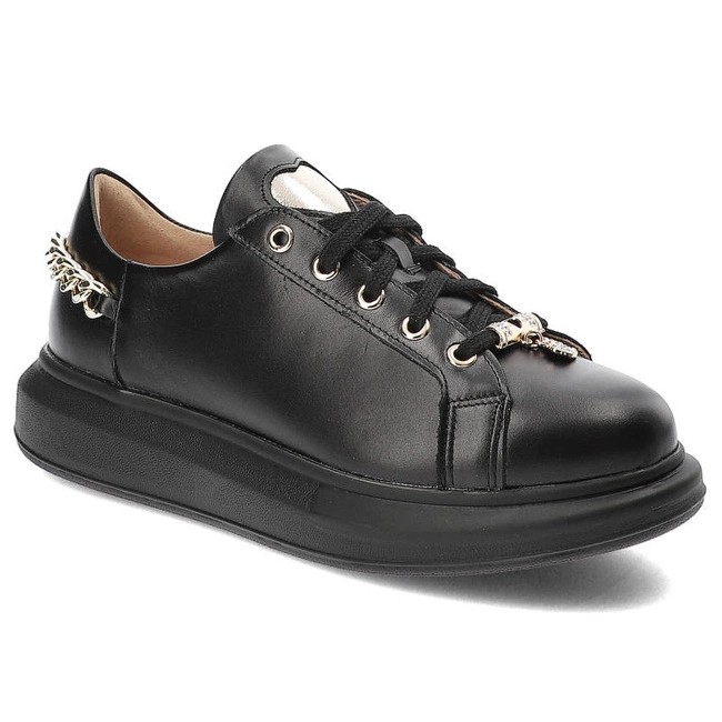 Tenisky Damiss - DS-716 Czarne Lico/Złoto