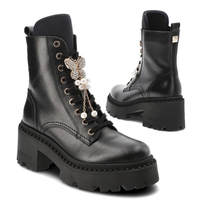 Členkové Topánky Chebello - 4590_-002-000-MIC-S303 Czarny