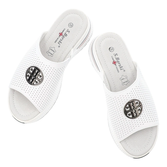 Šľapky S.BARSKI - LR51-661 White