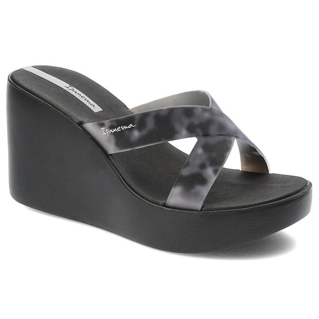 Šľapky Ipanema - 83520 High Fashion Slide Fem AQ406 Black/Grey