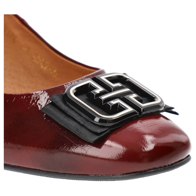 Lodičky Clasicco - 2176 Bordo Lak 1079