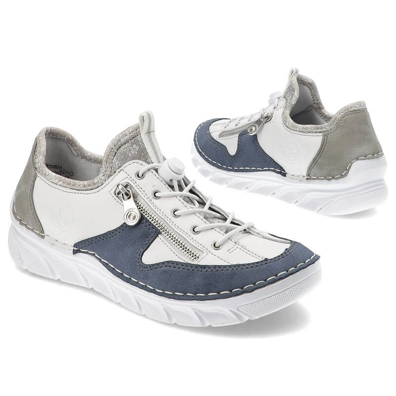 Poltopánky Rieker - 55064-80 White Combination