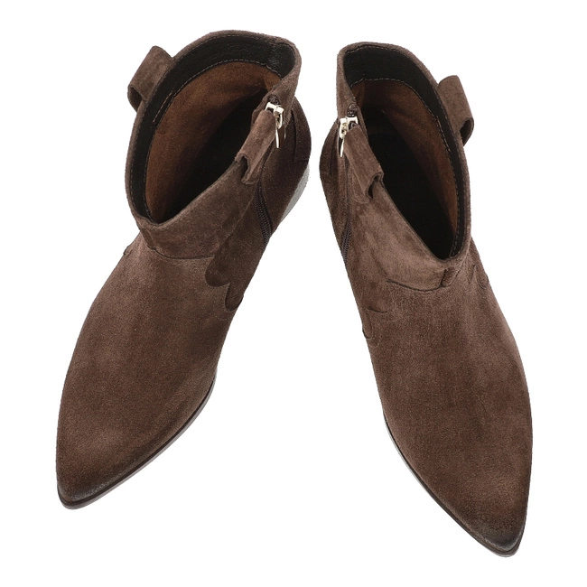 Kovbojky KARINO - 4794/015-F Mokka/Welur