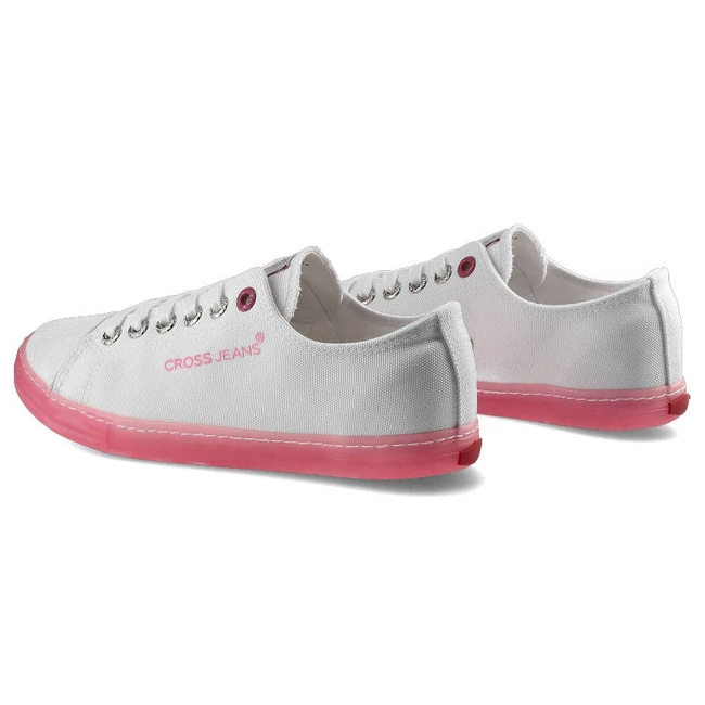 Plátenky Cross Jeans - FF2R4075C Biały/Róż
