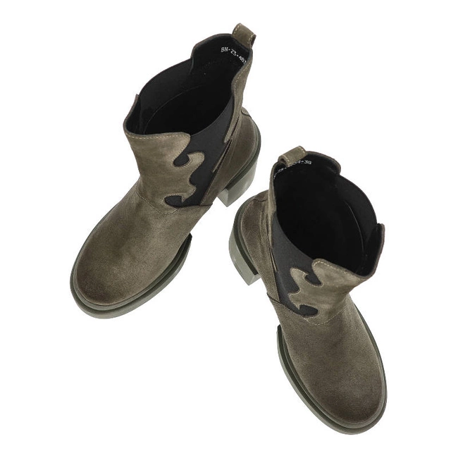 Členkové Topánky Karino - 4834/066-F Zielony/Welur