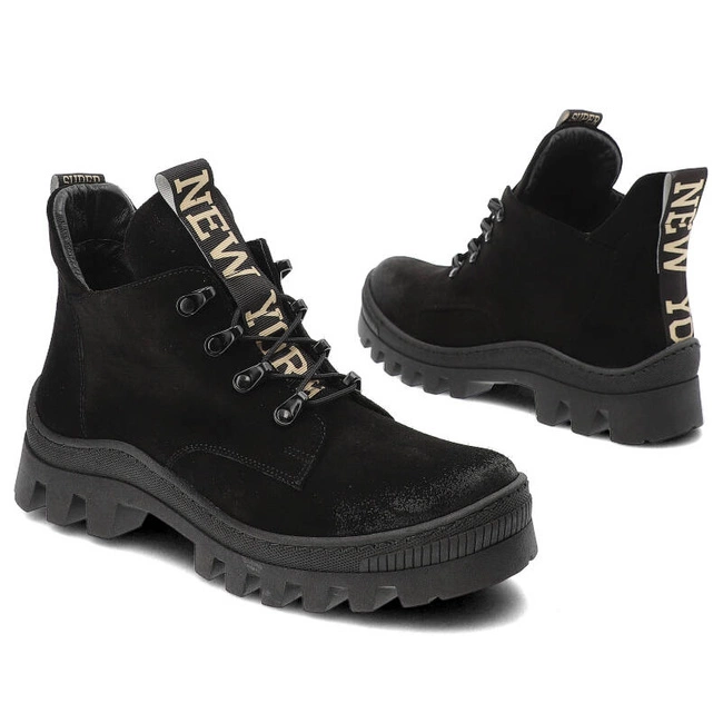 Členkové Topánky Damiss - DS-735 Czarny Welur