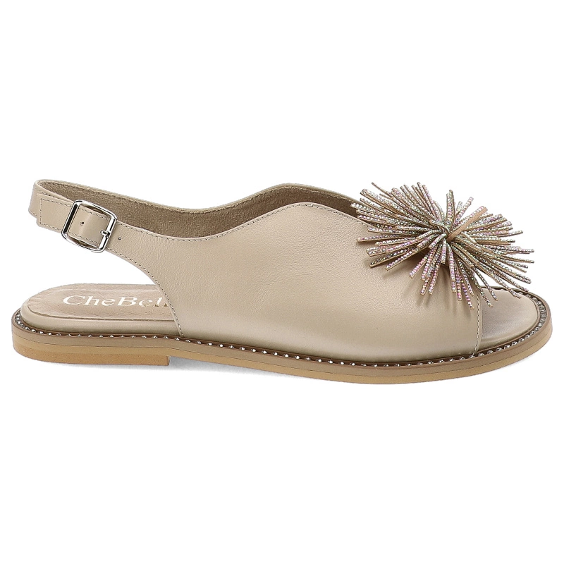 Sandále Chebello - 4344_-394-000-PSK-S130 Beżowy