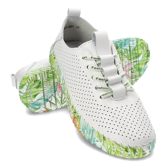 Poltopánky Artiker - 52C1381 Biało-Zielony