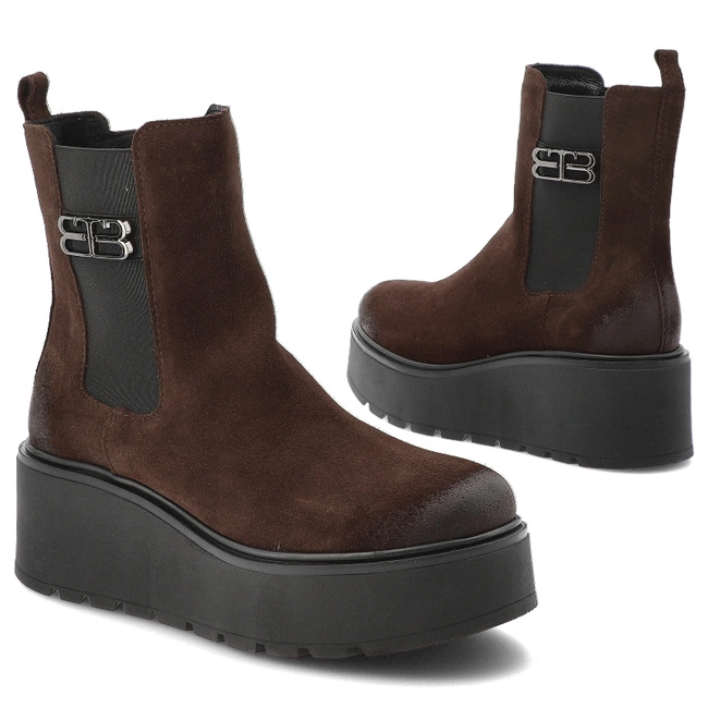 Členkové Topánky ARMODO - 60498 W.Czekolada+Cn