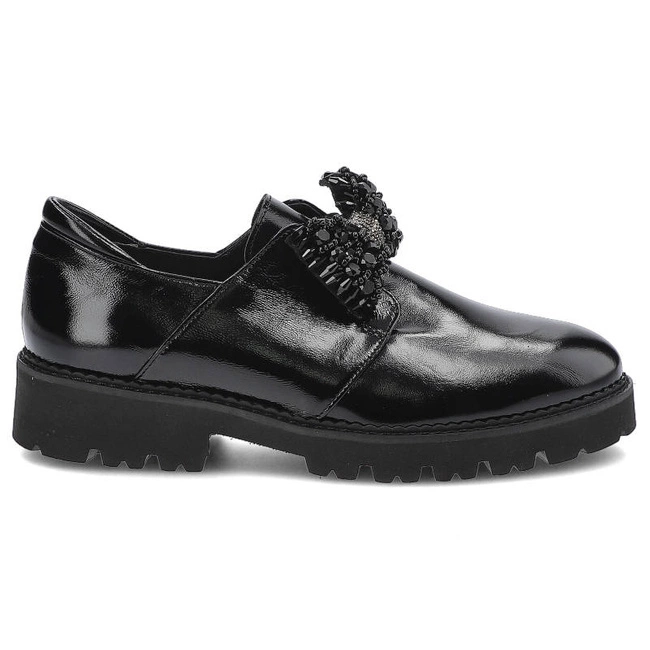 Poltopánky Dwunasty Shoes - 977 Czarny Naplak