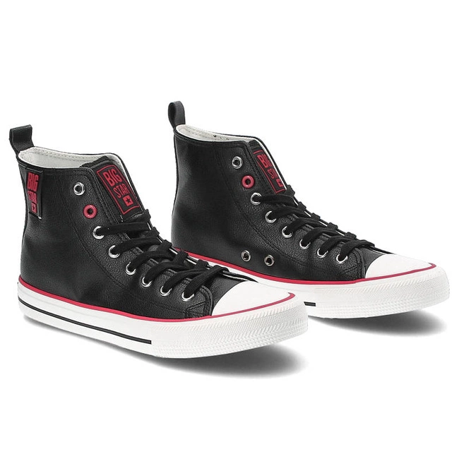 Plátenky Big Star - JJ274131 Czarny/Czerwony