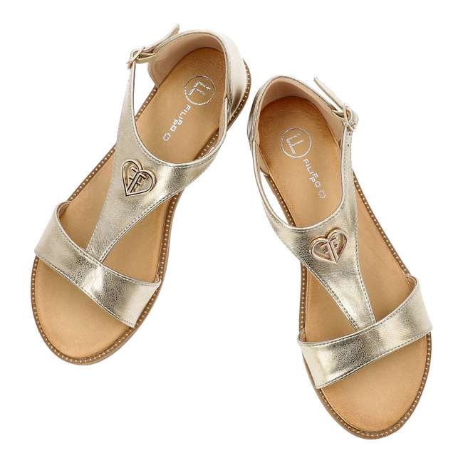 Sandále FILIPPO - DS6914/25 GO Złoty