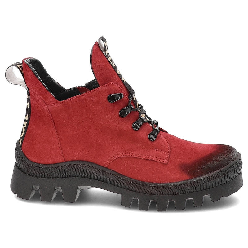 Členkové Topánky Damiss - DS-735 Czerwony Welur