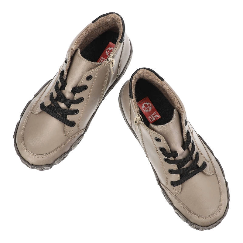 Šnúrovacie Členkové Topánky Rieker - L0301-64 Beige