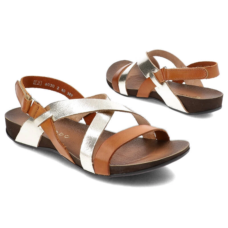 Sandále Armodo - 40032 Bf.Brąz+Bf.Złoto