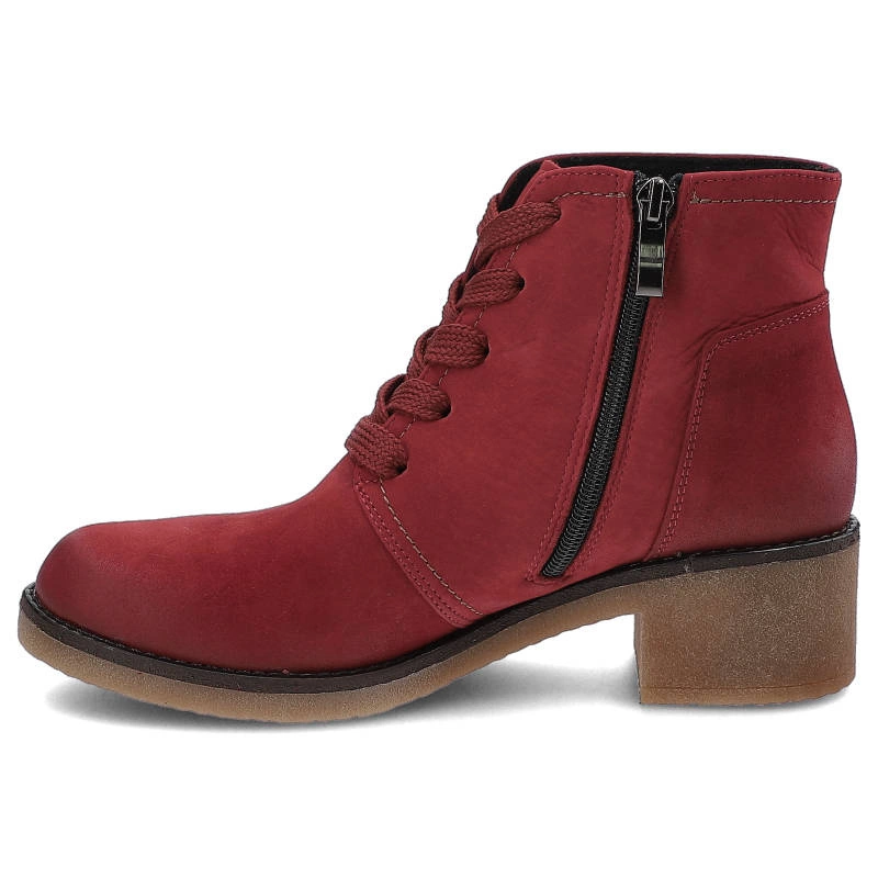 Členkové Topánky Gamis - 3154 Czerwony Nubuk