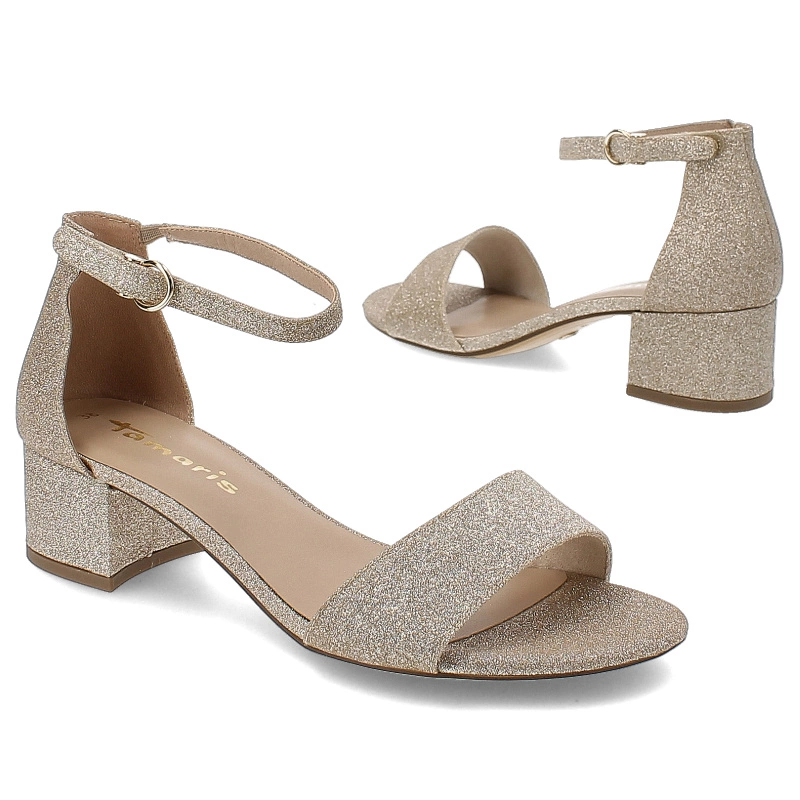 Sandále Tamaris - 1-28295-42 967 Lt.Gold Glam