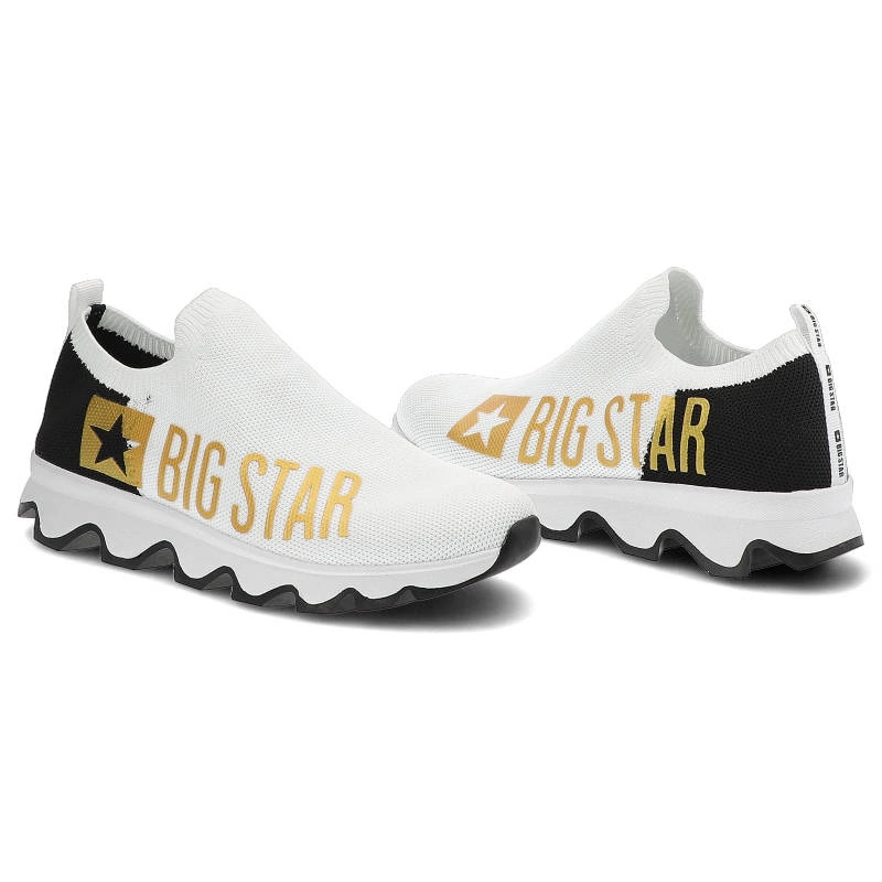 Tenisky Big Star - JJ274A142 Biały/Czarny/Złoty