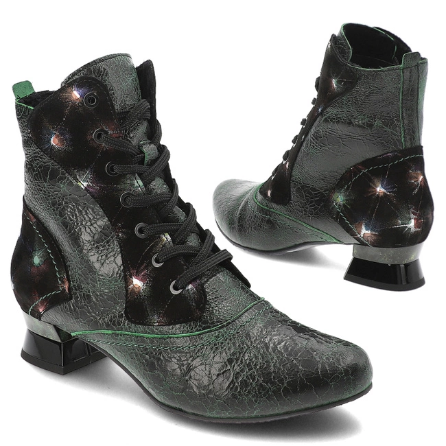 Členkové Topánky Armodo - 7146A Grün/Schwarz