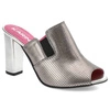 Šľapky Karino - 1847/078-P Srebrny