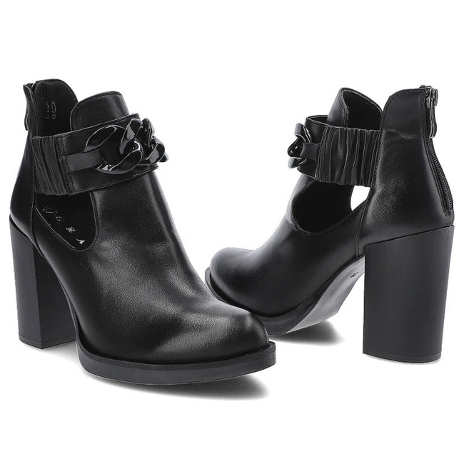 Členkové Topánky Grace - 10221 Czarny 1.214-0000/1