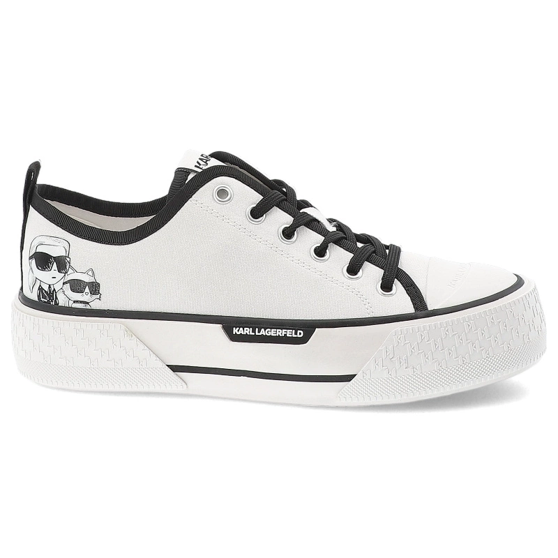 Plátenky KARL LAGERFELD - KL60614T 911 White Canvas