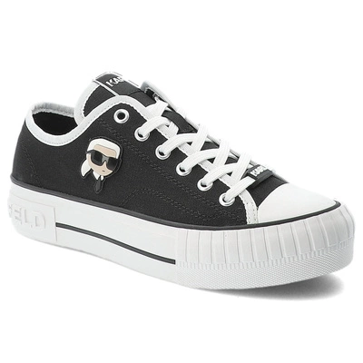 Plátenky KARL LAGERFELD - KL60424 900 Black Canvas