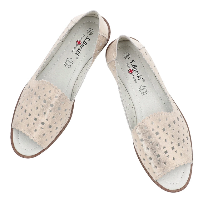 Baleríny S.BARSKI - LR51-922 Beige