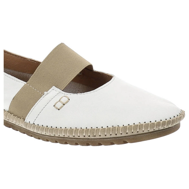 Baleríny Simen - 6932 Biały/W.Beż