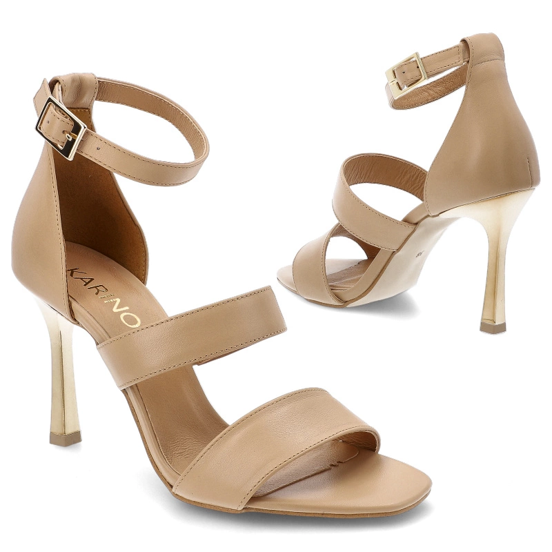 Sandále KARINO - 5677/022-P Beż/Lico