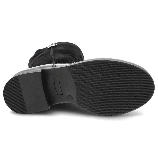 Členkové Topánky Pollonus - 5-1430-001 Czarny Naplak + Welur