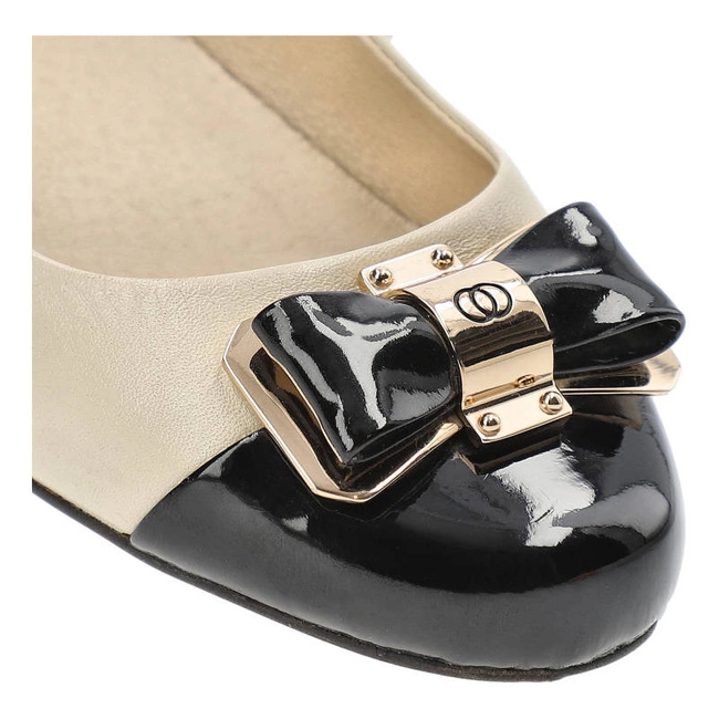 Baleríny Baldaccini - 308000-1 Vernice Nero/Beż S