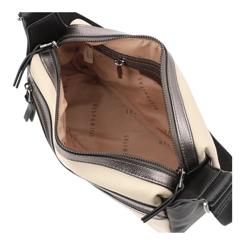 Kabelka Hispanitas - BI243546 Samba-I24 Milk Samba Met-I24 Acero