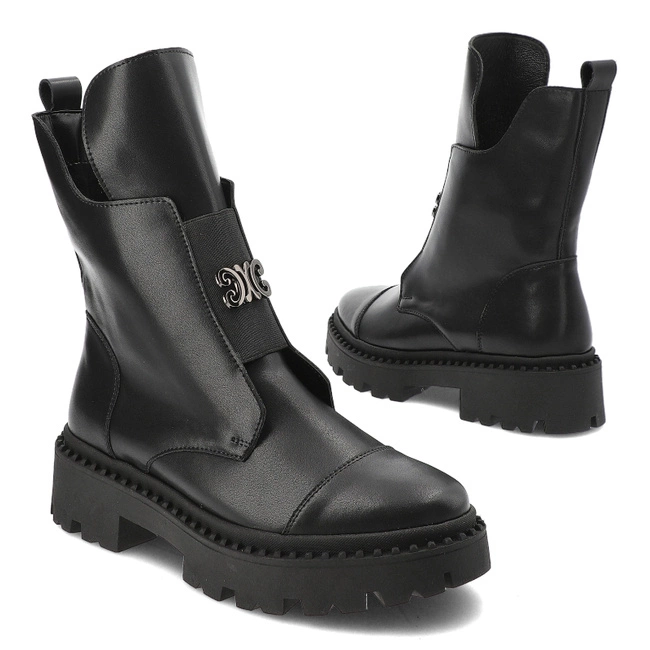 Členkové Topánky Armodo - 11633 Czarny