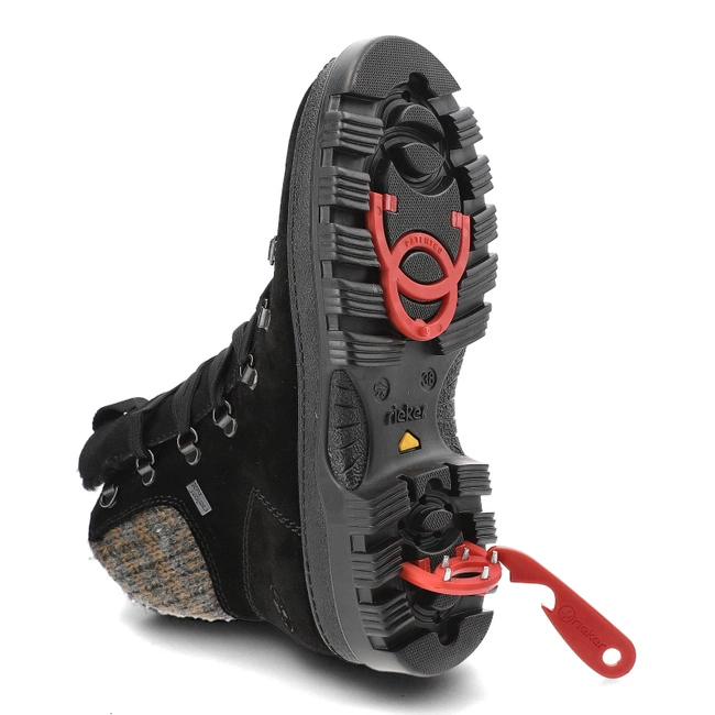 Členkové Topánky Rieker - X8200-00 Black