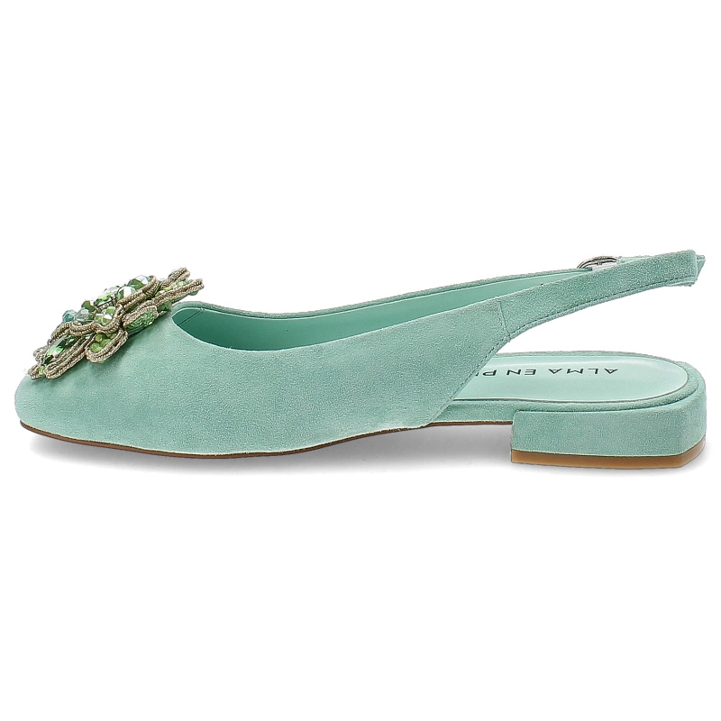 Sandále Alma en Pena - V240391 Suede Kiwi