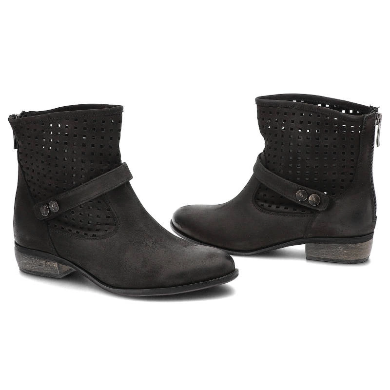 Členkové Topánky Carinii - B2214 Czarny