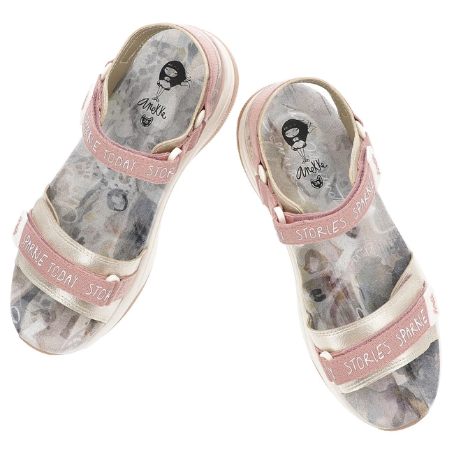 Sandále ANEKKE - 40381-170 Gold/Pink