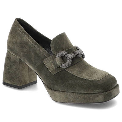 Poltopánky Karino - 4708/066-P Zielony/Welur