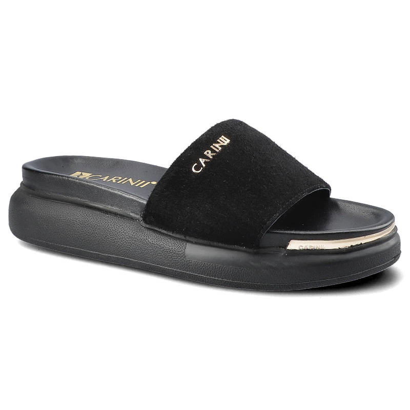 Šľapky Carinii - B7235_-063-000-000-E48 Czarny