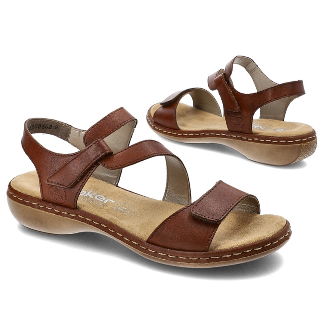 Sandále Rieker - 659C7-24 Brown