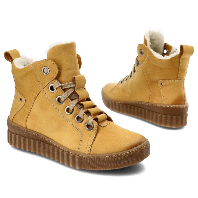 Šnúrovacie Členkové Topánky Armodo - 753 Żółty K10