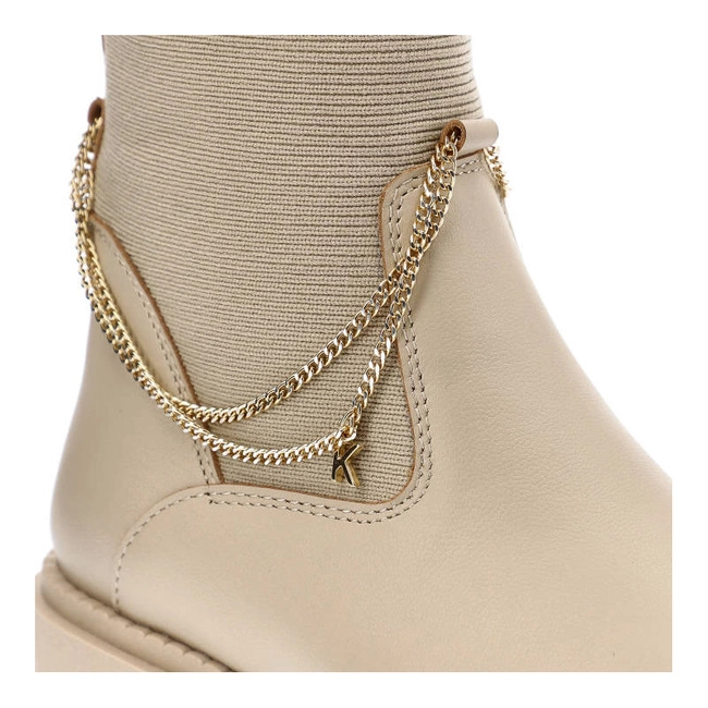 Šnúrovacie Členkové Topánky Karino - 4402/001-F Beż/Lico