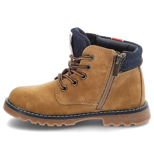 Šnúrovacie Členkové Topánky Big Star - KK374130 Camel