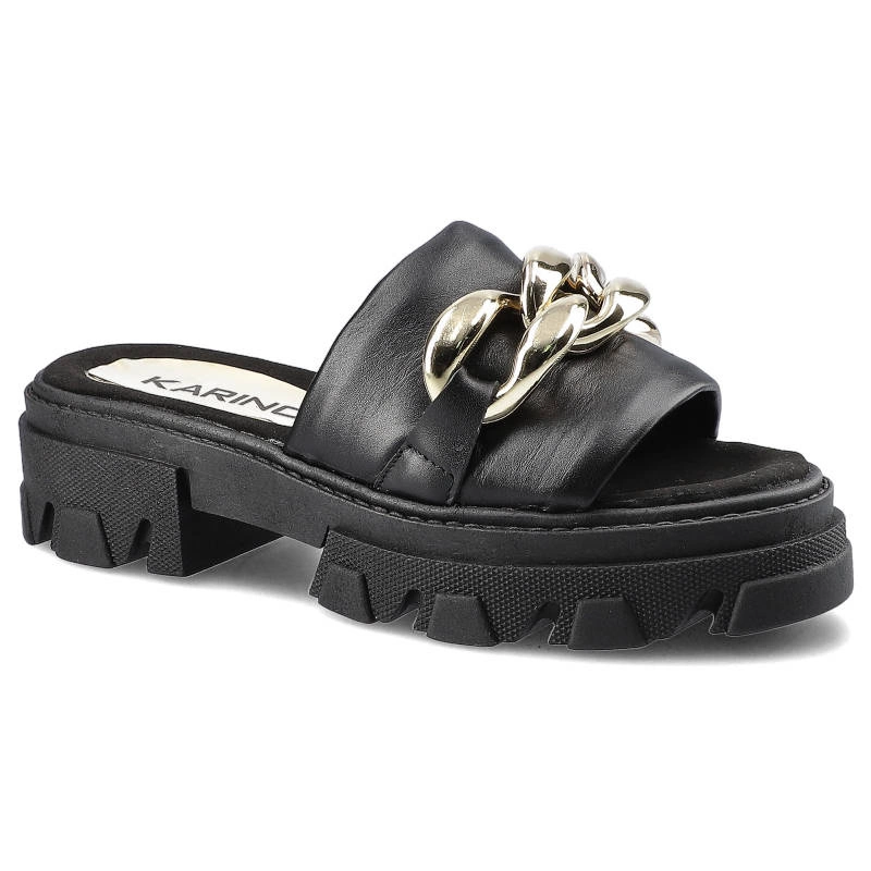 Šľapky Karino - 3957/076-P Czarny