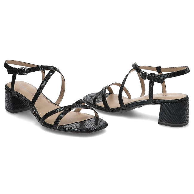 Sandále Tamaris - 1-28204-28 013 Black Met. Str.