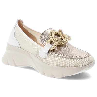 Poltopánky HISPANITAS - HV254050 Mesh-V25 White Boleromet-V25 Cava