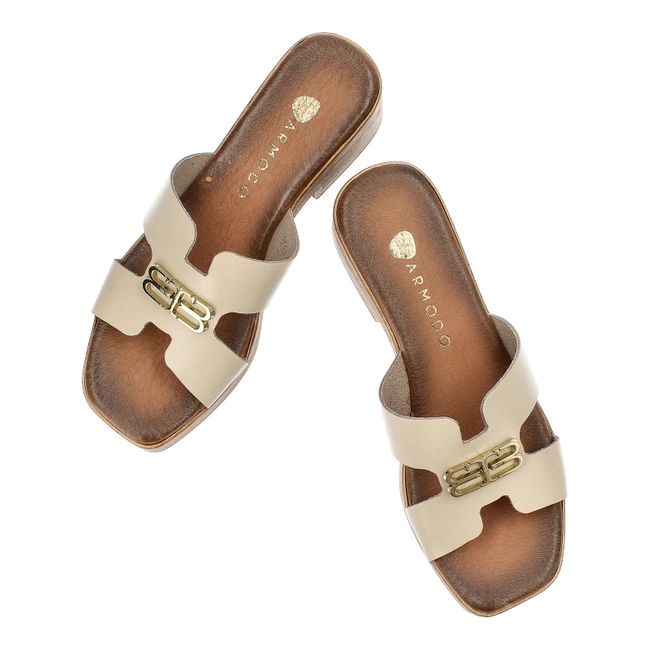 Šľapky Armodo - 40412 Bf.Beż+Zł.